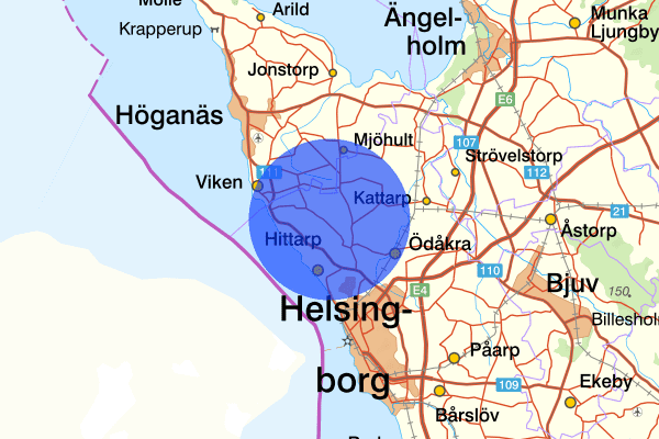 Allerum 17 oktober 21.06, Trafikolycka, Helsingborg