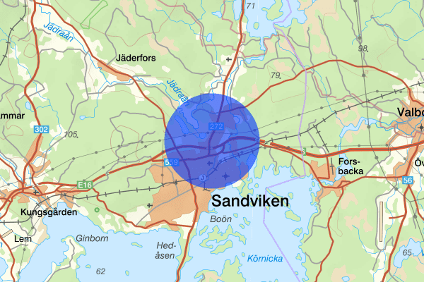 Klangberget 17 oktober 17.11, Mord/dråp, försök, Sandviken
