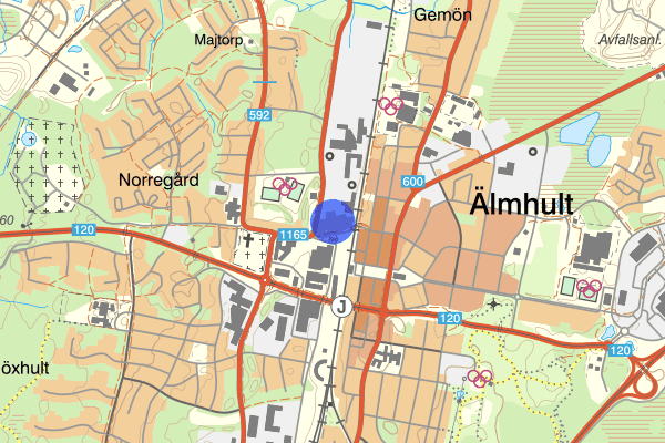 Häradsgatan 18 oktober 00.43, Brand, Älmhult