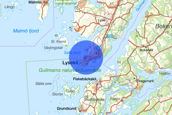 Badhusberget 18 oktober 04.42, Brand, Lysekil