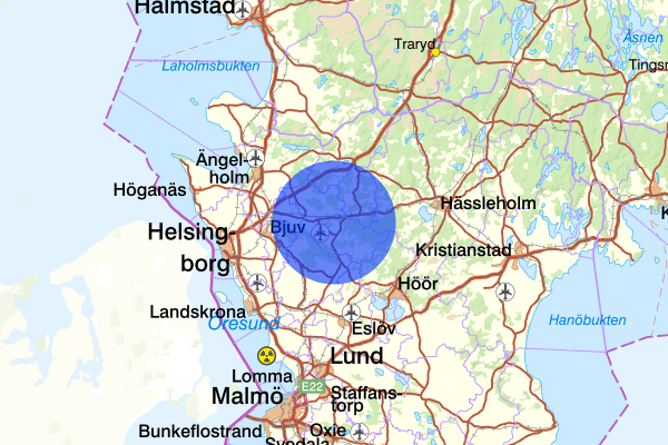 18 oktober 22.09, Rattfylleri, Klippan