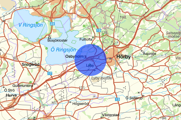 Osbyholm 20 oktober 15.45, Trafikolycka, Hörby