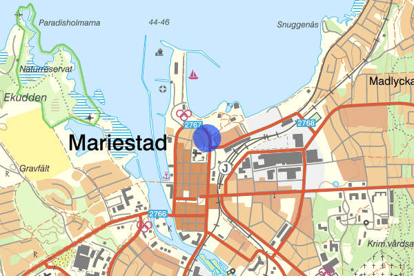 Nygatan 20 oktober 16.06, Rån, Mariestad