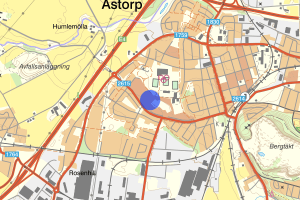 Idrottsgatan 21 oktober 02.55, Brand, Åstorp