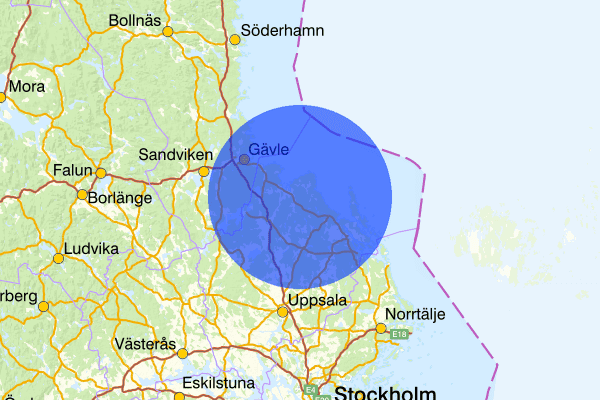 21 oktober 06.41, Skadegörelse, Tierp