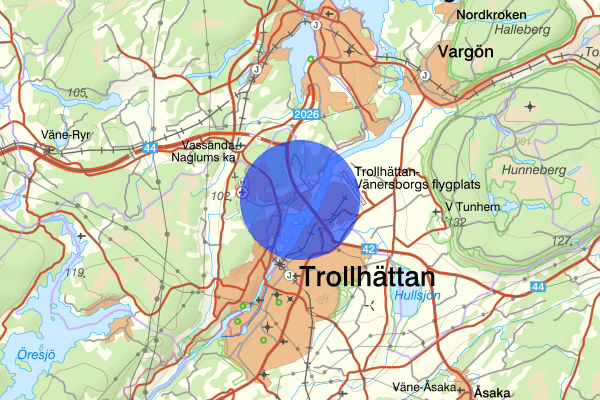 Överby 21 oktober 11.07, Trafikolycka, Trollhättan
