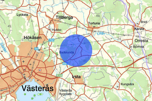 Badelunda Myrby 21 oktober 14.51, Trafikbrott, Västerås