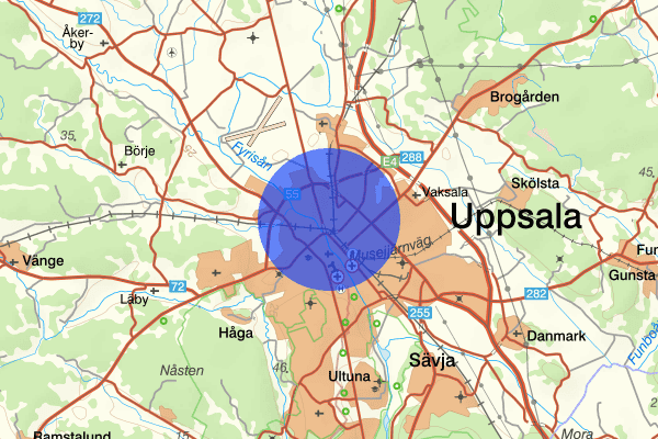 Svartbäcken 21 oktober 19.43, Misshandel, Uppsala