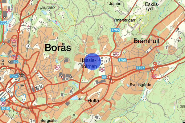 Våglängdsgatan 22 oktober 07.39, Farligt föremål, misstänkt, Borås