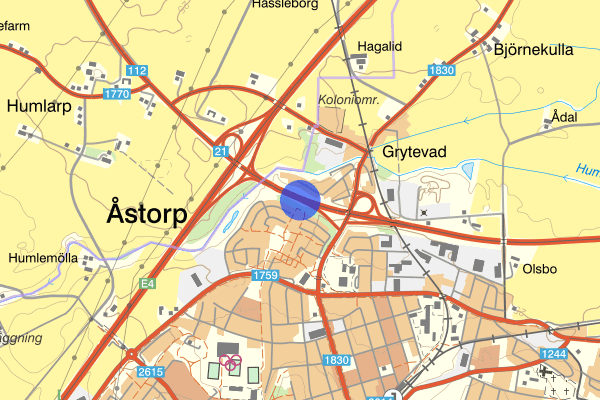 Trafikplats Grytevad 22 oktober 10.00, Trafikolycka, Åstorp