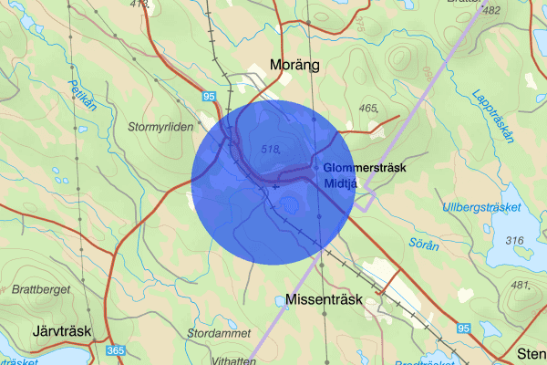 Glommersträsk 22 oktober 15.57, Trafikolycka, singel, Arvidsjaur