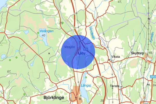 Läby 22 oktober 16.23, Trafikolycka, Uppsala