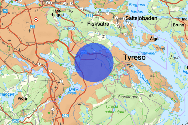 Bollmora 22 oktober 18.13, Brand, Tyresö