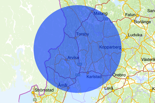 Värmlands län 23 oktober 10.11, Information, Värmlands län