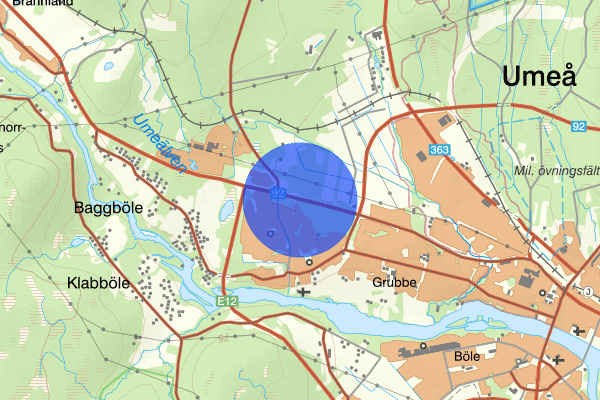 Vännäsvägen 23 oktober 17.15, Trafikkontroll, Umeå
