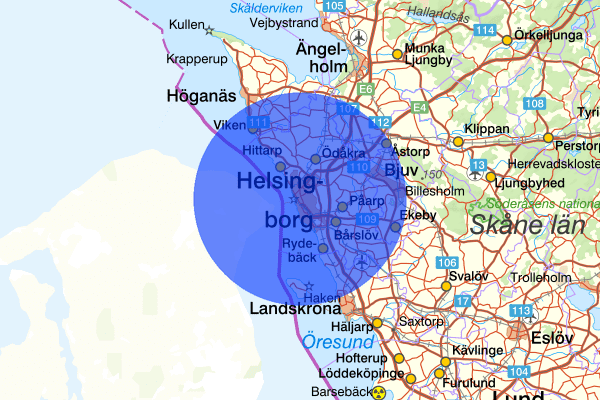 Helsingborg 23 oktober 17.39, Misshandel, grov, Helsingborg