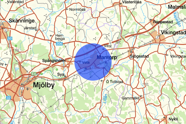 Mantorp 24 oktober 16.57, Trafikolycka, singel, Mjölby