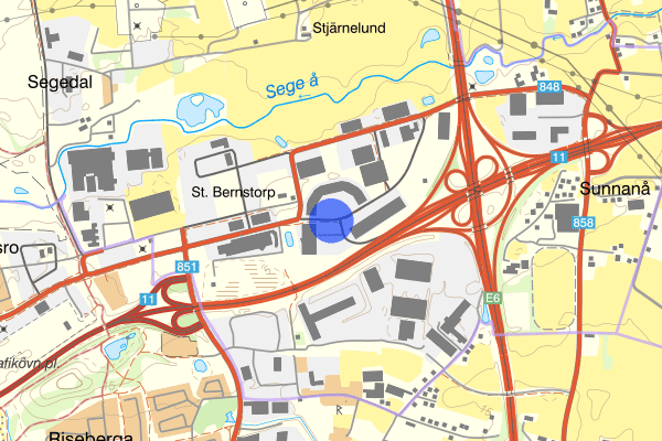 Stora Bernstorp 25 oktober 14.05, Trafikolycka, Burlöv