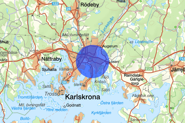Lyckeby 26 oktober 23.38, Stöld/inbrott, Karlskrona