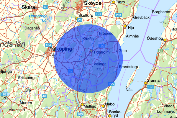 28 oktober 16.04, Trafikolycka, personskada, Tidaholm