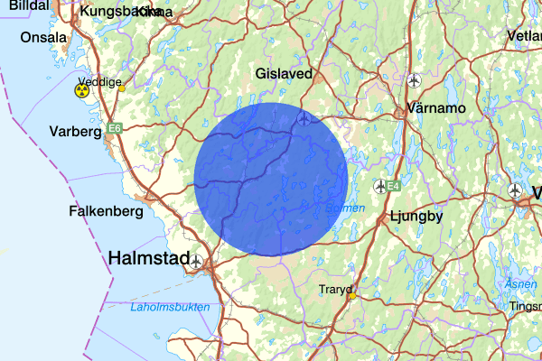 28 oktober 18.58, Trafikolycka, Hylte