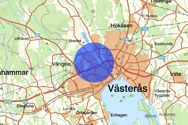 Vallby 28 oktober 19.05, Trafikolycka, Västerås