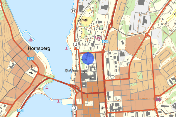 Tysta vägen 29 oktober 15.27, Trafikolycka, Östersund