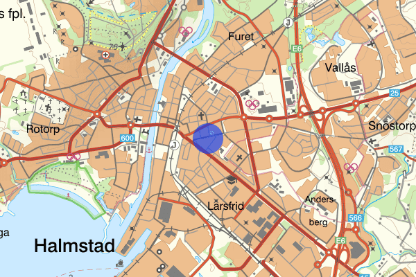 Järnvägsgatan 29 oktober 14.41, Trafikolycka, personskada, Halmstad