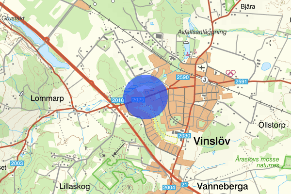 Lommarpsvägen 30 oktober 00.40, Brand, Hässleholm