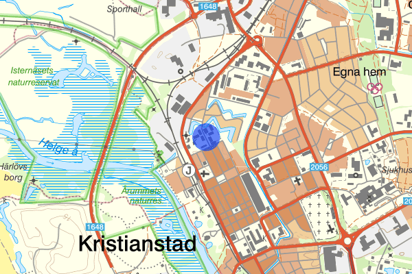 Norretullsvägen 30 oktober 00.50, Brand, Kristianstad
