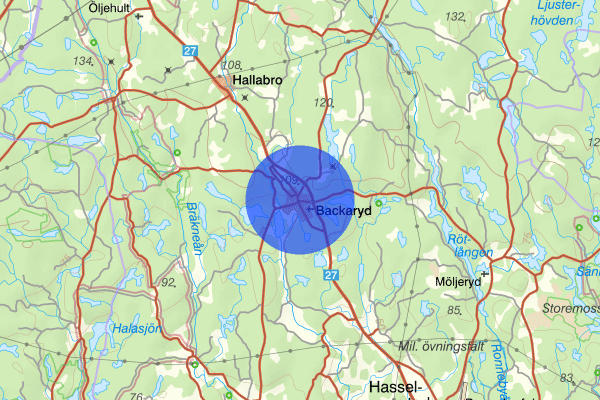 Backaryd 31 oktober 12.46, Trafikolycka, Ronneby