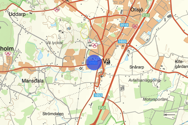 Mansdalavägen 31 oktober 17.07, Trafikolycka, Kristianstad