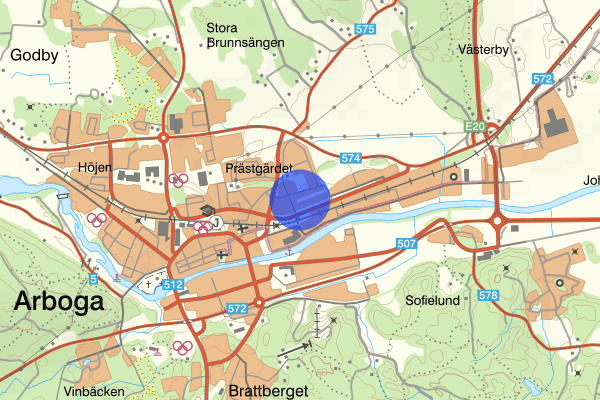 Vasagatan 02 november 01.48, Rattfylleri, Arboga