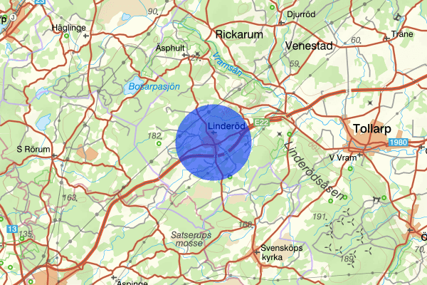 Linderöd 02 november 13.22, Trafikolycka, Kristianstad