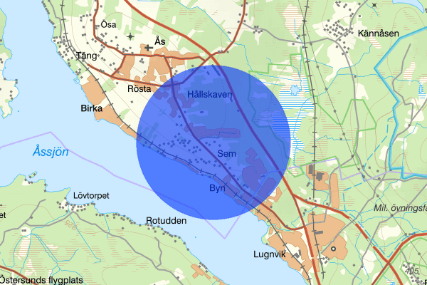 Åsvägen 03 november 07.06, Sammanfattning natt, Jämtlands län
