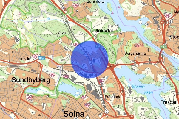 Ulriksdal 03 november 14.30, Trafikolycka, Solna