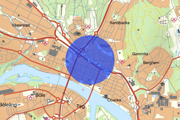 Umeå Central 03 november 19.28, Brand, Umeå