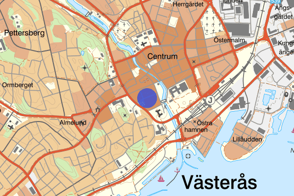 Västgötegatan 07 november 02.10, Skadegörelse, Västerås