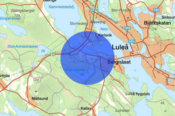 Gäddvik 07 november 08.16, Trafikolycka, personskada, Luleå