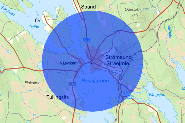 Strömsund 08 november 07.36, Sammanfattning natt, Jämtlands län
