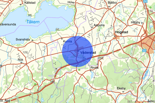 Väderstad 09 november 13.37, Trafikolycka, personskada, Mjölby