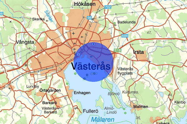 Öster Mälarstrand 10 november 00.53, Olaga intrång, Västerås