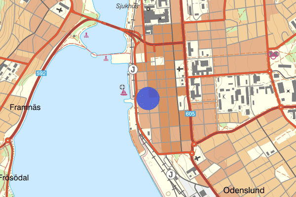 Hamngatan 10 november 14.58, Trafikolycka, Östersund