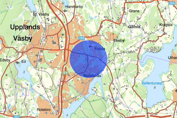 Sanda 10 november 23.54, Explosion, Upplands väsby