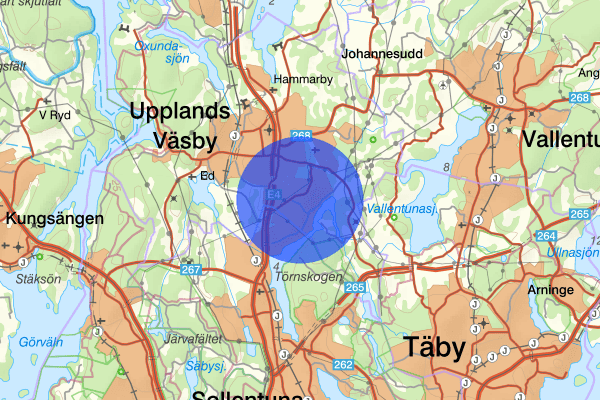 Bollstanäs 11 november 15.55, Trafikolycka, personskada, Upplands väsby