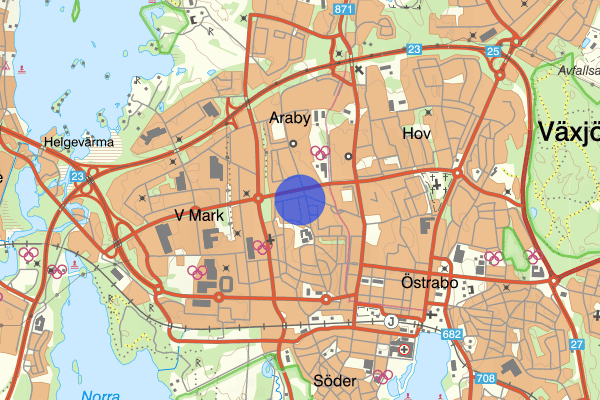 Dackevägen 11 november 21.01, Misshandel, Växjö