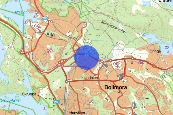 Tyresövägen 12 november 17.30, Trafikolycka, personskada, Tyresö