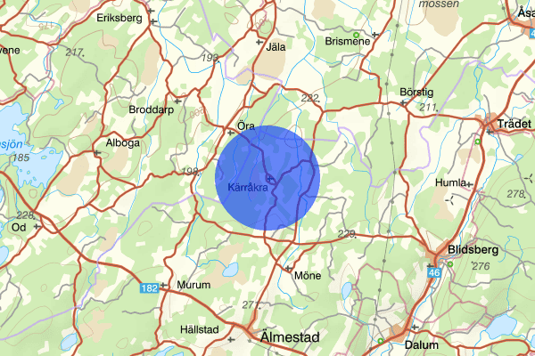 Kärråkra 13 november 17.40, Brand, Ulricehamn