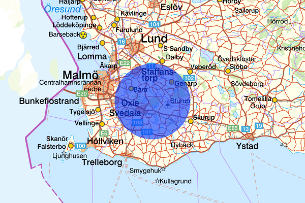  13 november 23.27, Rattfylleri, Svedala