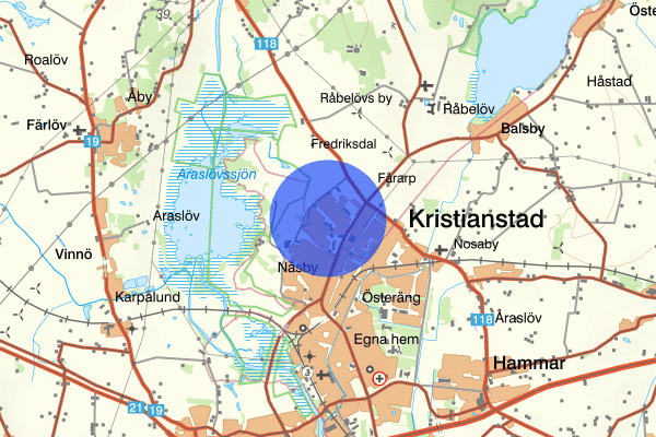 Gamlegården 14 november 00.20, Skadegörelse, Kristianstad